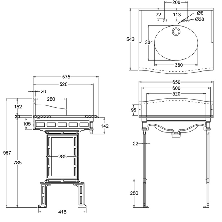 Фото Раковина - стиль Английский - Купить в Интернет-магазине